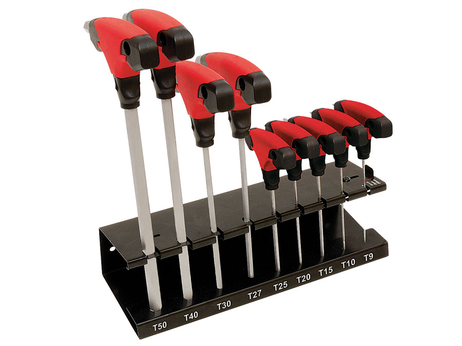 Set 9 chei locas Tamper Torx maner T